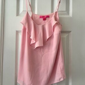 Light Pink Ruffled Lilly Pulitzer Women's Top